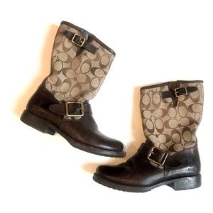 Coach X Frye Collaboration motorcycle Boot